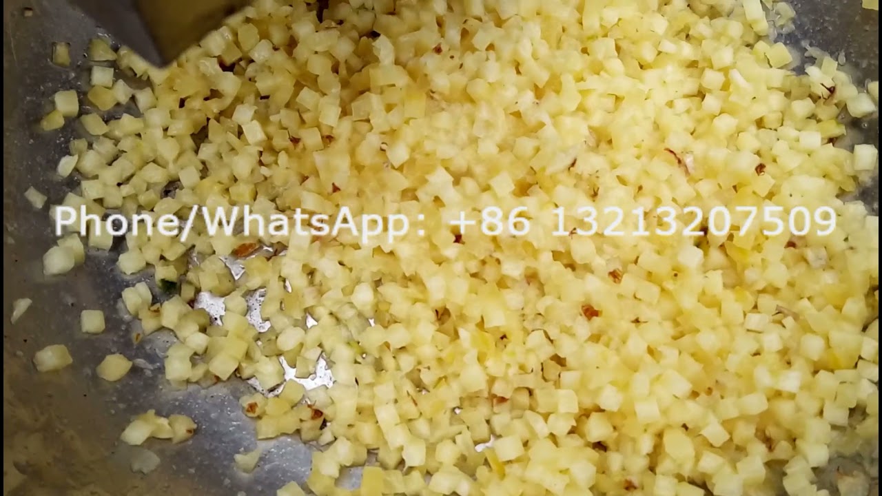 Vegetable fruit cube cutting machine