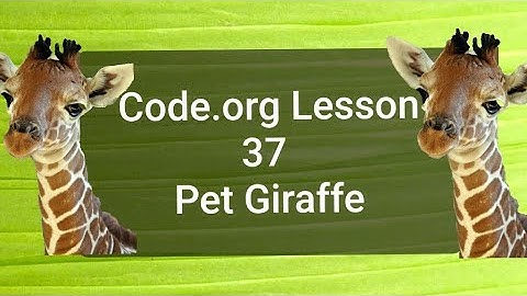 Code.org Lesson 37 Pet Giraffe All Puzzle Solutions