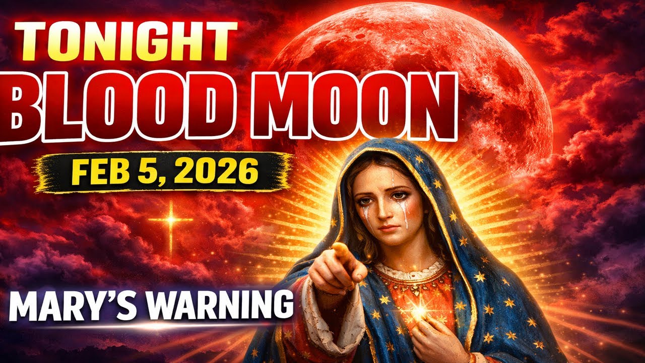 TONIGHT Feb 5th, 2026: Blood Moon Rises - Virgin Mary's WARNING You Cannot Ignore
