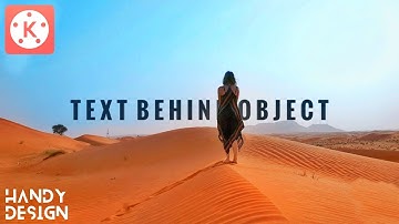 How to add Text Behind Object in Kinemaster | Kinemaster Latters Behind Object Tutorial