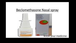 Beclomethasone (beconase, Nasobec)Nasal spray review in Hindi or Urdu