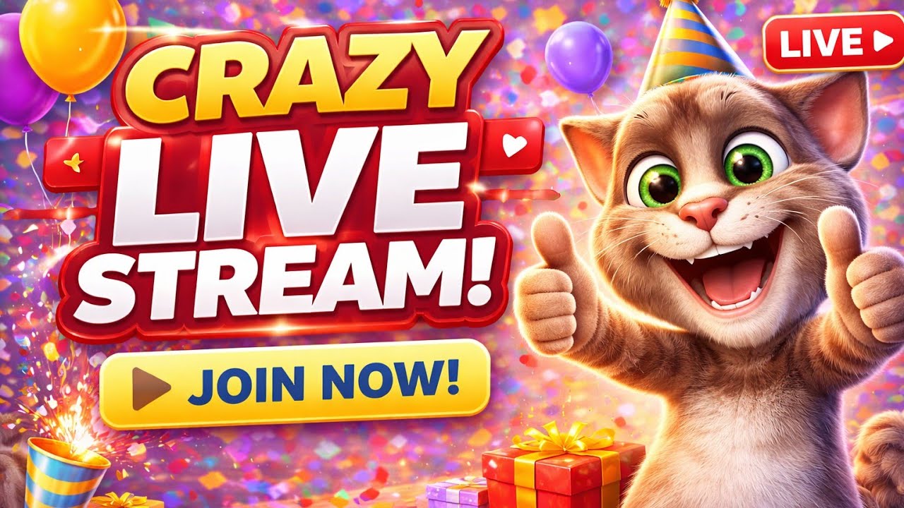 LIVE | Talking Tom 2 Gameplay — Fun & Crazy Moments #live