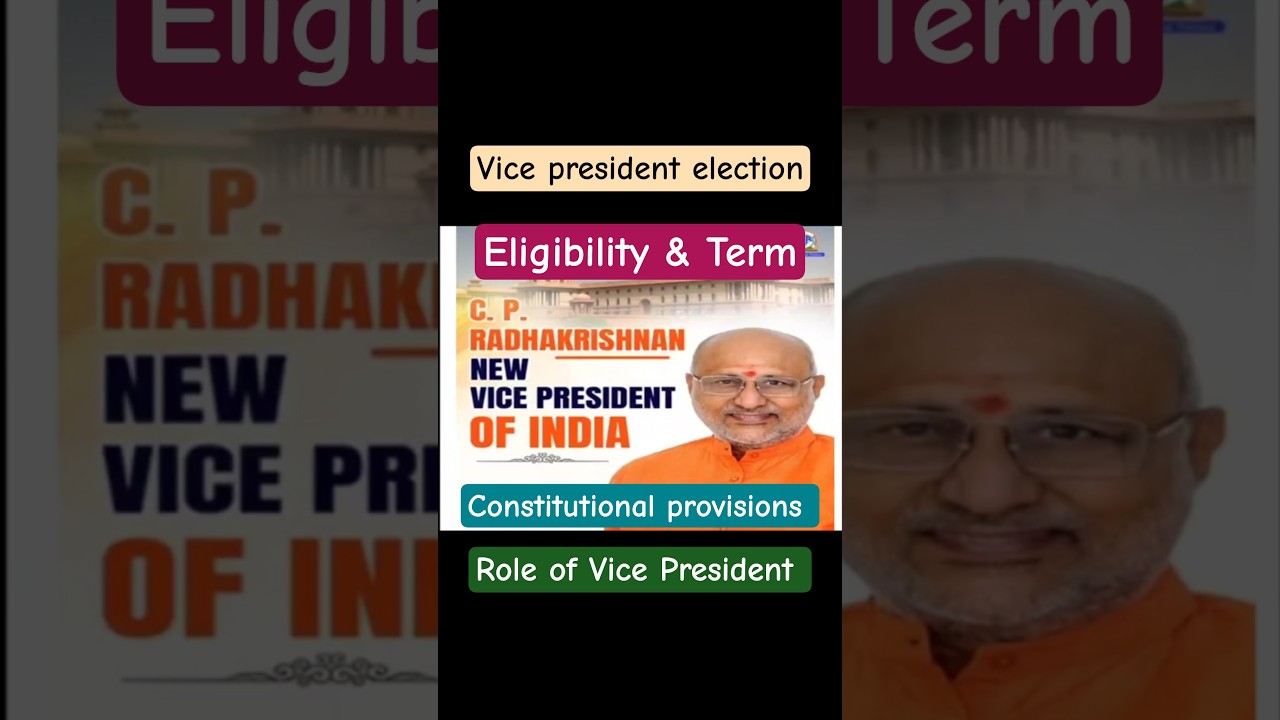 today current affairs, new vice president of india, election, constitutional provisions, 