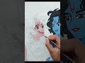 Where Love meets divinity🌸🌙 #radhakrishna #drawing #artwork #Artful #shorts #ytshorts