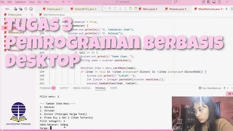 TUGAS 3 PEMROGRAMAN BERBASIS DESKTOP (UNIVERSITAS TERBUKA) 