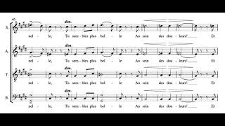 Les fleurs et les arbres (C. Saint-Saëns) Score Animation