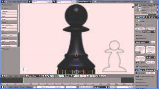 Blender 2.6 Modelling Tutorial Making a Pawn Chess Piece - Part 1 (New Verion)