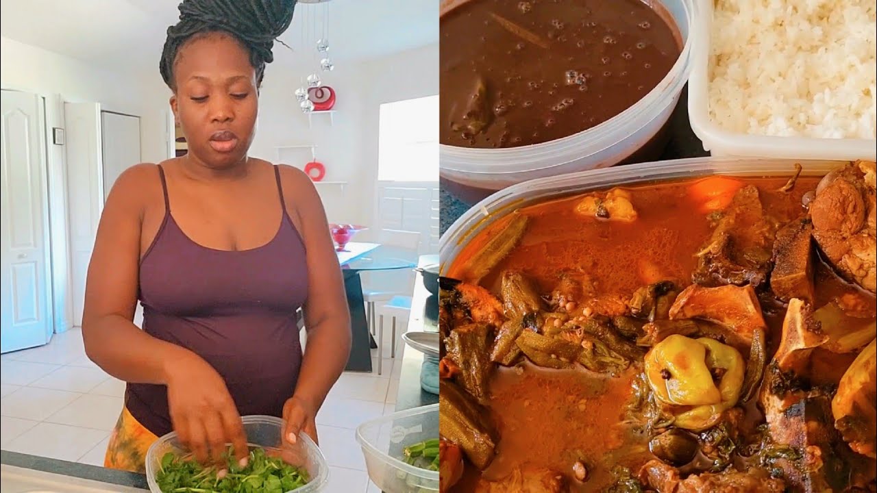 How to make Haitian okra/ sauce calalou YouTube