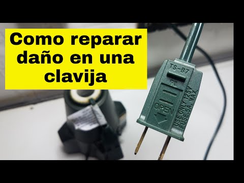 Como reparar daño en una clavija #clavija #fusible