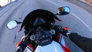 Rando Footage Of Me Riding My Motorcycle On The California Freeway During Sunset. Pretty Chill