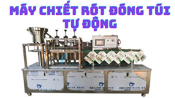 Máy chiết rót và đóng nắp túi tự động