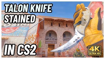 ★ CS2 Talon Knife Stained | CS2 Knife In-Game Showcase [4K]
