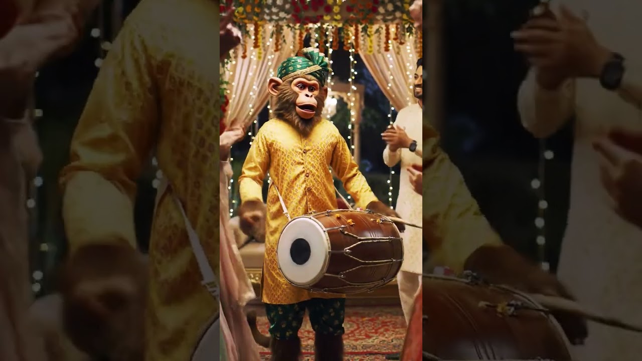 Monkey Dhol Wala , Bandar Dhol wala 