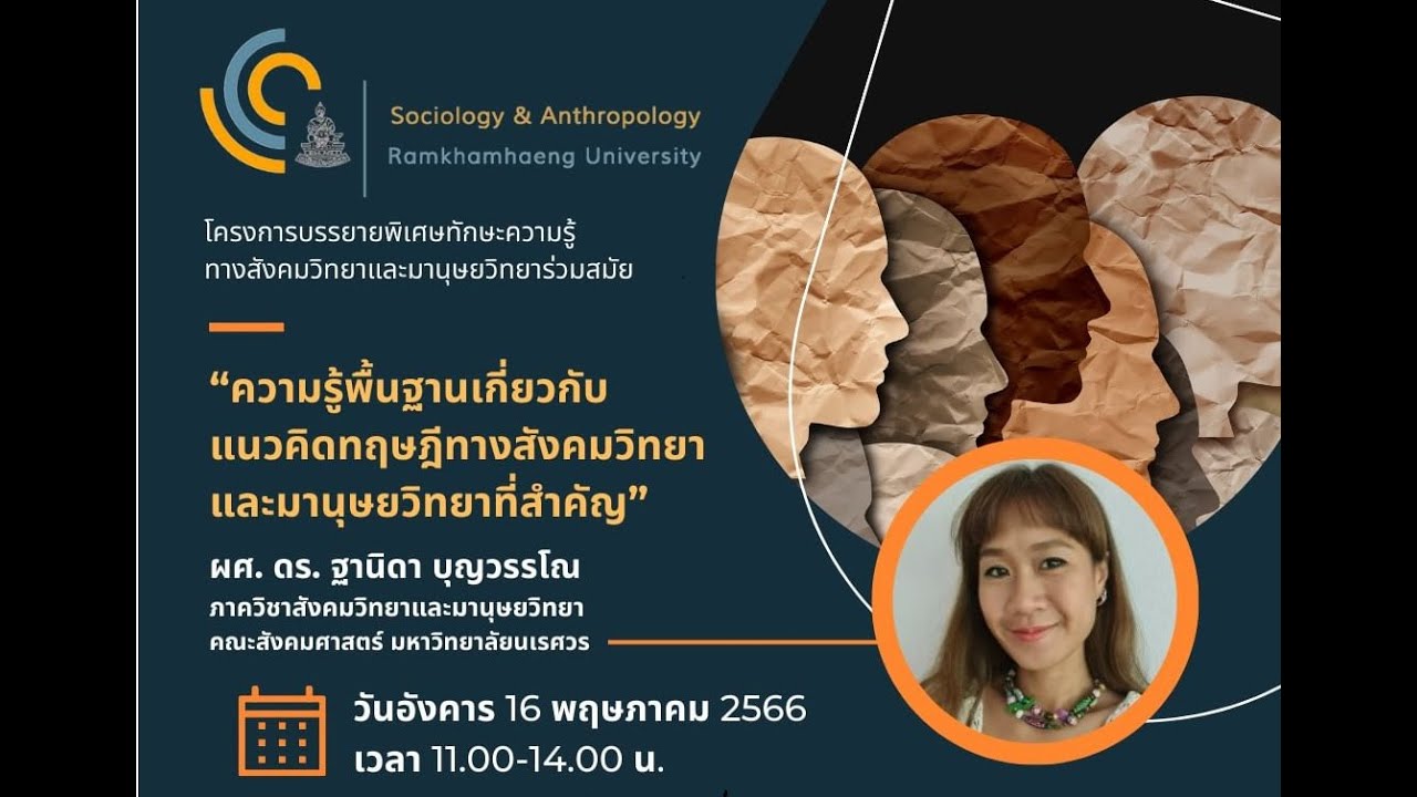 ความรู้พื้นฐานเกี่ยวกับแนวคิดทฤษฎีทางสังคมวิทยาและมานุษยวิทยาที่สำคัญ
