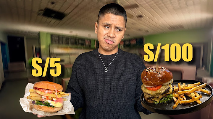 Probé Hamburguesa de S/100 vs S/5