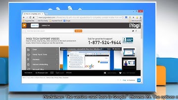 Allow pop-ups in Google™ Chrome browser on a Windows® 8 PC