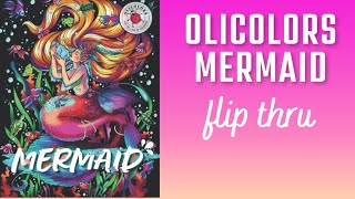 Mermaid by Olicolors | Flip Through | Adult Coloring