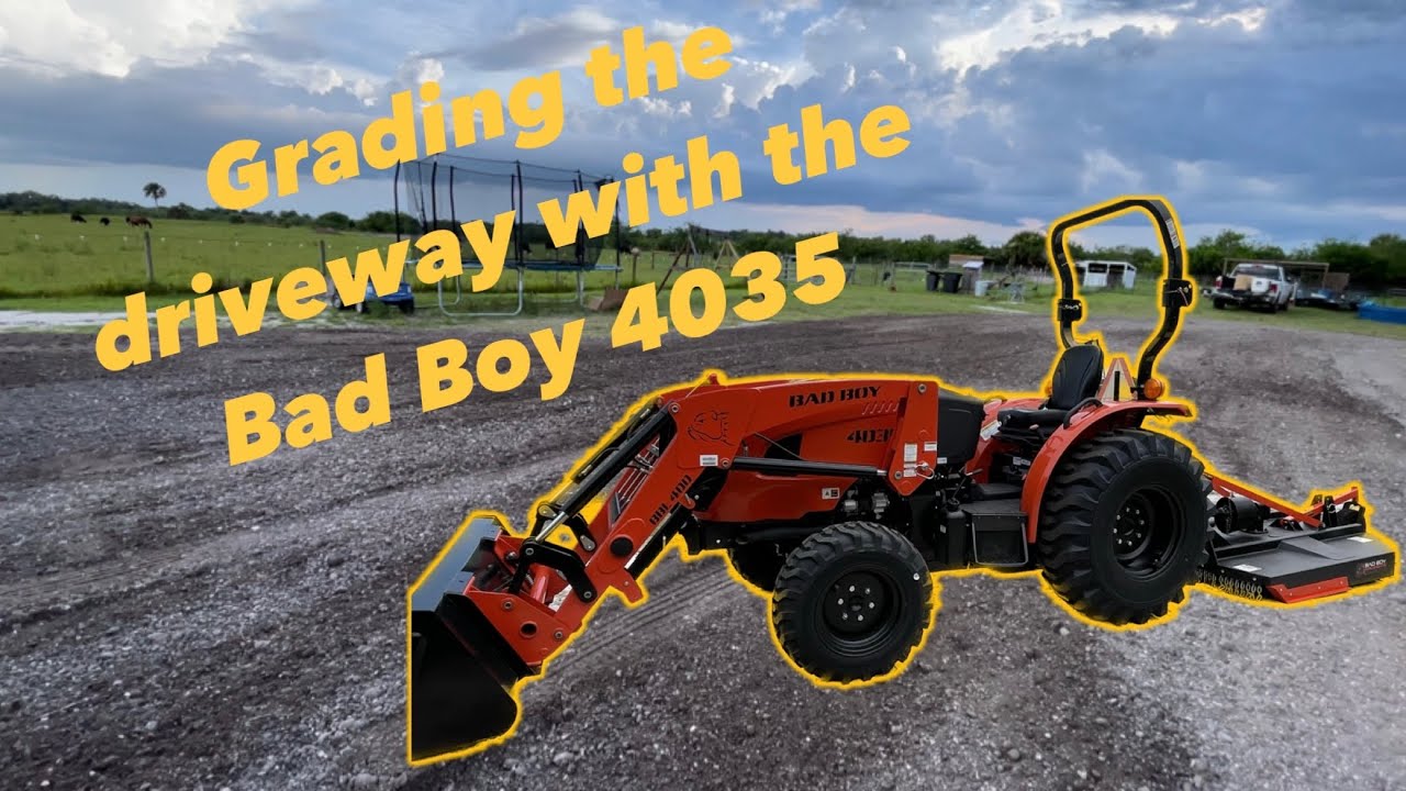 In This Video We Use The Bad Boy 4035 To Spread Millings To Extend Our in-this-video-we-use-the-bad-boy-4035-to-spread-millings-to-extend-our