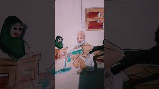 Horror art #artbynavya #ScaryArtWork #DarkImagination #ArtCommunity#viral#shorts #art 😈