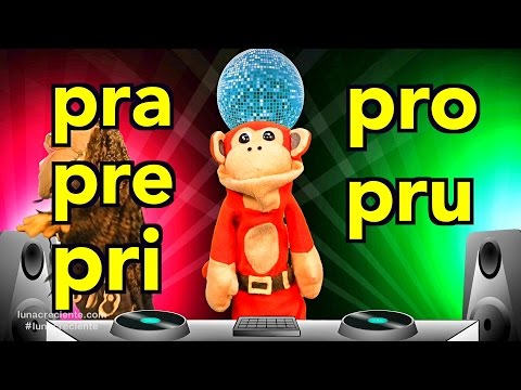 Sílabas pra pre pri pro pru - El Mono Sílabo - Videos Infantiles - Educación para Niños #