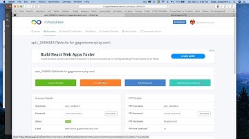 InfinityFree file manager