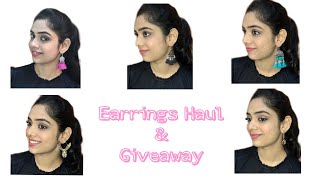 Everstylish earrings Haul || My first ever Giveaway (Closed)