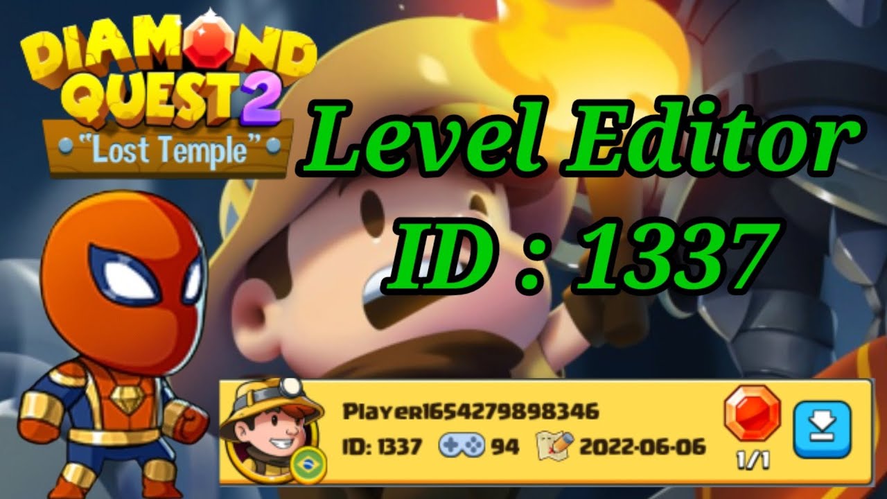 Diamond Quest 2 Level Editor ID 1337