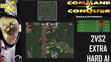 /Command & Conquer Remastered/ (Skirmish) 2VS2 BRUTAL  AI  I Cap the Center I