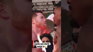 Canelo and Charlo stare down was tense? boxing boxingcoach caneloalvarez jermellcharlo