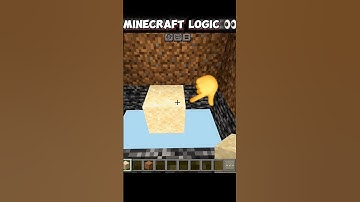 Minecraft logic 🤯 | #Minecraft #shorts #shortsfeed #minecraftlogic #minecraftshorts