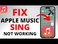 Fix apple music sing not working  apple music sing not showing