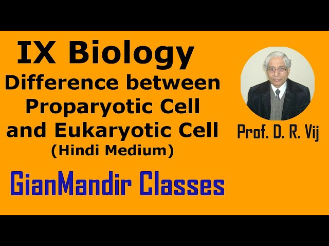 IX Biology | Difference between Proparyotic Cell and Eukaryotic Cell (Hindi Medium) by Ruchi Ma'am