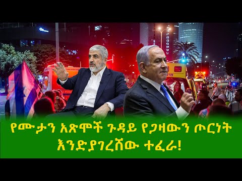 Alemneh Wasse የሙታንአጽሞች ጉዳይ የጋዛውን ጦርነት እንድያገረሸው ተፈራ