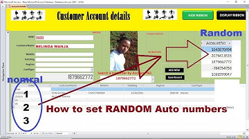 Microsoft Access   How to assign RANDOM auto number rather than normal Incrementing 1,2,3,4      10