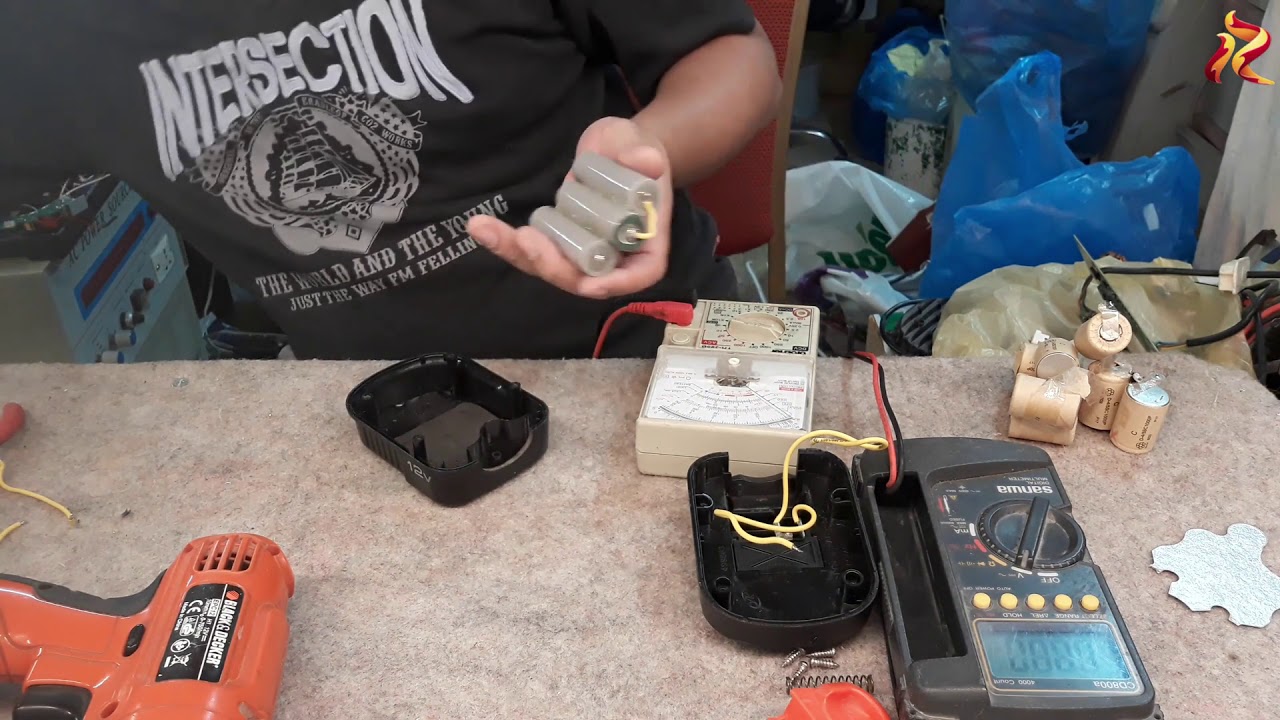 I build Lithium Battery for Black and decker 12v old version 