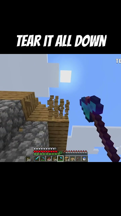 Tearing Down the Village #minecraft