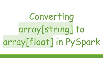 Converting array[string] to array[float] in PySpark