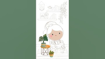 Procreate Time-lapse: Reading Time #art #illustration #procreate