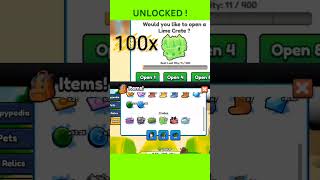 100 LIME CRATE ! New Secret Capybara UNLOCKED | CAPYBARA EVOLUTION #roblox