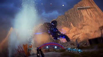Mass Effect™: Andromeda - Stuck upside down in the ground during Architect fight.