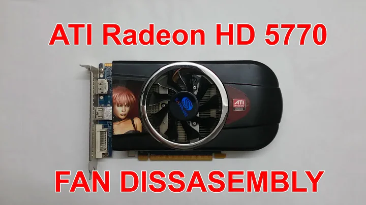 Sapphire ATI Radeon HD 5770 1GB - Fan Disassembly