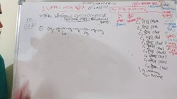 Write the Iupac Names of the Compounds 1-4 From Their Given Structures | Organic Nomenclature