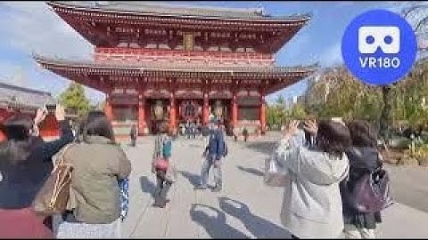 Sensoji Temple. VR180 Virtual Experience