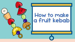 How to Make a Fruit Kebab Step by Step | Summer Sequencing & Writing Activity for Kids