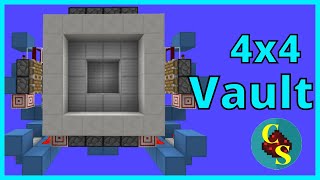EASY and FAST 4x4 Piston Vault Door Tutorial Minecraft(Xbox, PlayStation, PE, Windows 10-11, Switch)