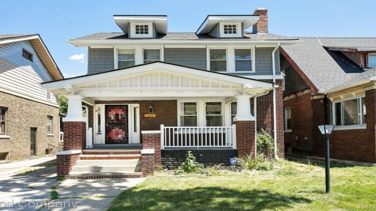 Дом за 234 400 долларов продается в Детройте, Мичиган // Недвижимость в США