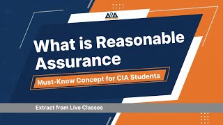 Stop Misunderstanding ‘Reasonable Assurance’ | CIA Concept Explained in detail #cia #internalauditor