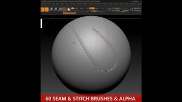 Seam and Stitch Brush and Alpha in Zbrush and Substance Painter