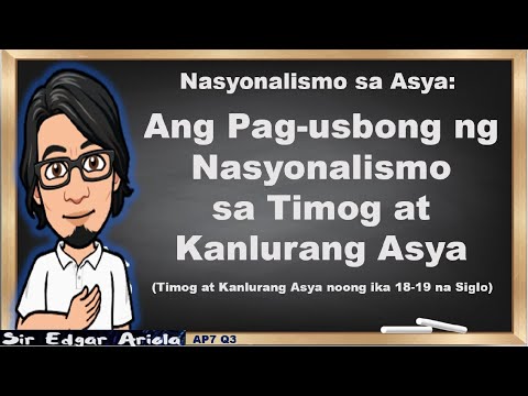 Pag-usbong ng Nasyonalismo sa Timog at Kanlurang Asya