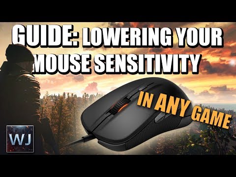 GUIDE: How to LOWER your mouse sensitivity, works for all games - PLAYERUNKNOWN's BATTLEGROUNDS